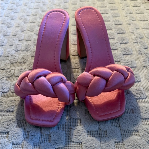 Loeffler Randall Pink Braided Heels - Picture 2 of 5